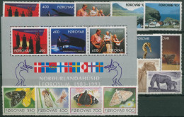 Färöer 1993 Kompletter Jahrgang Postfrisch (G17790) - Faroe Islands