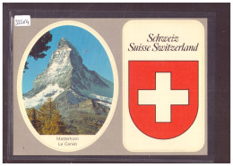 FORMAT 10x15cm - LE CERVIN - ZERMATT - CARTE AUTOCOLLANTE - SELBSTKLEBENDE POSTKARTE - TB - Zermatt