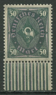 Deutsches Reich 1922 Posthorn, Walzendruck Unterrand 209 W A UR Postfrisch - Unused Stamps