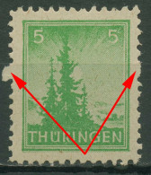 SBZ Thüringen 1945 Vollgummierung Ausgefallenes Zahnloch 94 AX Bu Postfrisch - Sonstige & Ohne Zuordnung