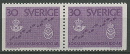 Schweden 1962 Postzustellung Briefträger-Brustschilder 485 Dl/Dr Paar Postfrisch - Nuovi