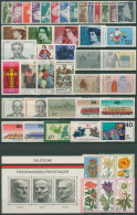 Bund 1975 Jahrgang Komplett (826/74, Block 11) Postfrisch (SG98479) - Unused Stamps