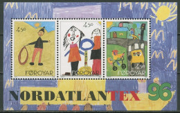 Färöer 1996 Briefmarken-Ausstellung NORDATLANTEX '96 Block 8 Postfrisch (C17575) - Féroé (Iles)