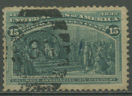 USA 1893 Kolumbus-Weltausstellung Chicago 81 Gestempelt, Zahnfehler - Gebruikt
