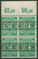 Bizone 1948 Bandaufdruck Plattendruck Oberrand 68 Ia P OR 4er-Block Postfrisch - Mint