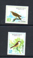 TAIWAN - 1982 - BIRDS SET OF 2  MINT NEVER HINGED - Ongebruikt