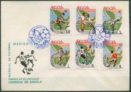 Angola 1986 Fußball-Weltmeisterschaft In Mexiko 739/44 FDC (X60990) - Angola