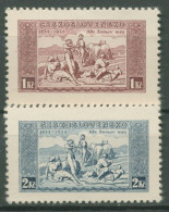 Tschechoslowakei 1934 100 Jahre Nationalhymne 330/31 X Ungebraucht Ohne Gummi - Unused Stamps