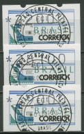 Brasilien 1993 Automatenmarken Satz 22000/26100/39000 ATM 5 S4 Gestempelt - Frankeervignetten (Frama)
