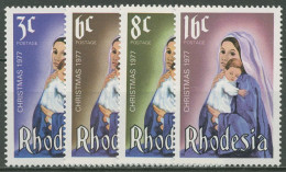 Rhodesien 1977 Weihnachten Maria Mit Kind 200/03 Postfrisch - Rhodesia (1964-1980)