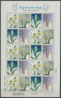 Korea (Süd) 2005 Pflanzen Blumen Orchideen 2490/93 ZD-Bogen Postfrisch (SG40306) - Corée Du Sud