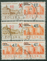 Polen 1972 Warschau Bauwerke MiNr.1600/01 Mit Aufdruck 2195/00 Gestempelt - Used Stamps