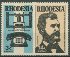 Rhodesien 1976 100 Jahre Telefon Alexander Graham Bell 170/71 Postfrisch - Rhodesië (1964-1980)