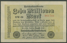 Dt. Reich 10 Millionen Mark 1923, DEU-118g FZ BW, Leicht Gebraucht (K1217) - 10 Millionen Mark