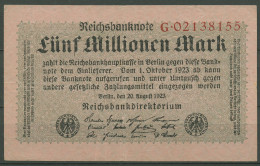 Dt. Reich 5 Millionen Mark 1923, DEU-117a Serie G, Gebraucht (K1239) - 5 Millionen Mark