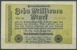 Dt. Reich 10 Millionen Mark 1923, DEU-118g FZ SD, Leicht Gebraucht (K1213) - 10 Miljoen Mark