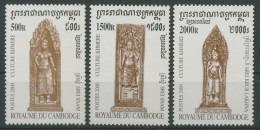 Kambodscha 2000 Tempelskulpturen 2075/77 Postfrisch - Cambogia