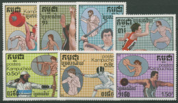 Kambodscha 1987 Olympische Sommerspiele'88 Seoul 838/44 Postfrisch - Cambogia