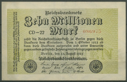 Dt. Reich 10 Millionen Mark 1923, DEU-118g FZ CD, Leicht Gebraucht (K1229) - 10 Miljoen Mark