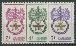 Kambodscha 1962 Kampf Gegen Malaria 137/39 Postfrisch - Cambodia