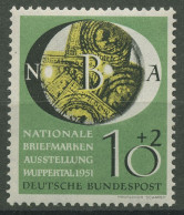 Bund 1951 Nationale Briefmarken-Ausstellung Wuppertal 141 Postfrisch - Ungebraucht