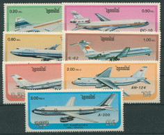 Kambodscha 1986 Flugzeuge 813/19 Postfrisch - Cambogia