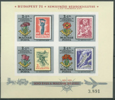 Ungarn 1971 Briefmarken-Ausstellung '71 Block 83 B Postfr. Geschnitten (C92463) - Blocchi & Foglietti