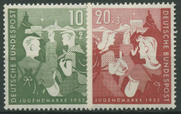 Bund 1952 Jugend: Zweiter Bundesjugendplan 153/54 Postfrisch - Unused Stamps