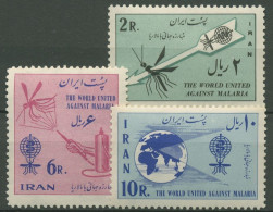 Iran 1962 Kampf Gegen Die Malaria 1117/19 Postfrisch, Rückseite Mit Mängeln - Iran