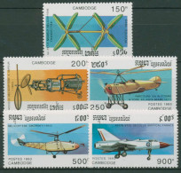 Kambodscha 1993 Flugzeuge Senkrechtstarter 1388/92 Postfrisch - Cambogia