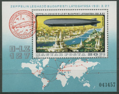 Ungarn 1977 Luftschiffe Zeppelin Block 127 A Postfrisch (C92538) - Blocks & Kleinbögen