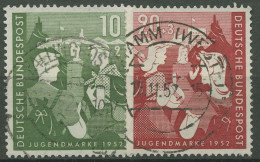 Bund 1952 Jugend: 2. Bundesjugendplan 153/54 Mit TOP-Stempel - Used Stamps