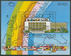 Ungarn 1983 KSZE Madrid Kongresspalast Block 168 A Postfrisch (C92614) - Blocs-feuillets