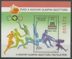 Ungarn 1985 Olymp. Komitee Sonderausgabe Block 175 A I Postfrisch (C92625) - Blocks & Sheetlets