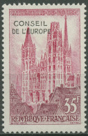 Frankreich 1958 Dienstmarken Europarat Kathedrale Rouen D 1 Postfrisch - Mint/Hinged