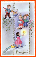 Carte Bonne Année Illustrateur Enfants Jouets MD  Carte Vierge TBE - Neujahr