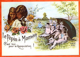 LE PEPIN A MAMAN Bon Pour Repopulation  Bébés Couple Lyna Carte Vierge TBE - Humor