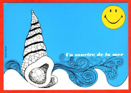 Un Sourire De La Mer Sourire Vacances Coquillage Carte Vierge TBE - Humor