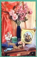 Bonne Fête Maman  Fleurs Cadeaux Fête Des Mères Photochrom 2 Glacée Carte Vierge TBE - Fête Des Mères