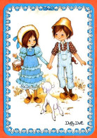 Carte Illustrateur Dolly Doll Enfants Garçon Fille Mouton Carte Vierge - Contemporain (à Partir De 1950)