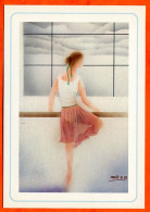 Illustrateur Danseuse 1 Ballerine Danse Carte Vierge TBE - Contemporain (à Partir De 1950)