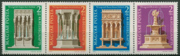Ungarn 1975 Denkmalschutzjahr Burg Visegrád 3060/63 A ZD Postfrisch (C92820) - Unused Stamps