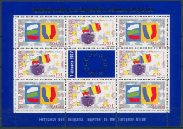 Rumänien 2006 Beitritt Zur Eurpäischen Union 6149/50 K Postfrisch (C63358) - Blocs-feuillets