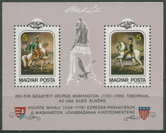 Ungarn 1982 George Washington Block 158 A Postfrisch (C92598) - Blocks & Sheetlets