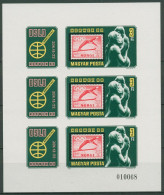 Ungarn 1980 NORWEX Oslo MiNr.373 Kleinbogen 3432 B K Postfrisch (C63372) - Blocs-feuillets