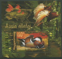 Ungarn 1999 Tiere Asiens Mandarinente Block 250 Postfrisch (C92693) - Blocchi & Foglietti