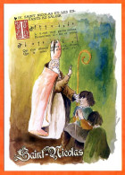 CP SAINT NICOLAS Illustrateur Enfants St Nicolas Patron Des Lorrains 6 Carte Vierge TBE - Nikolaus