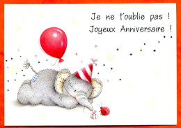 Carte Elliot And Buttons Elephant Souris Je Ne T'oublie Pas Joyeux Anniversaire ! - Elliot