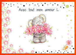 Carte Elliot And Buttons Elephant Souris Avec Tout Mon Amour ! Bisous - Elliot