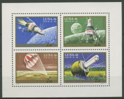 Ungarn 1971 LUNA 16 Kleinbogen 2642/45 A K Postfrisch (C92804) - Blokken & Velletjes